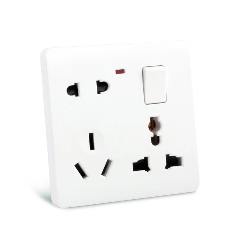 

PC Белые электрические настенные розетки UK 13A универсальные USB розетки одинарные Двойные розетки