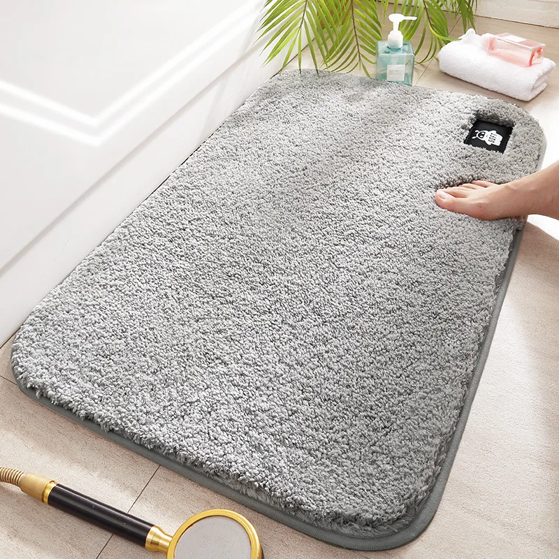 

Mircrofiber Bath Mats Absorbent non-slip Bathroom Carpets Rugs Bathtub Floor Mat Doormat For Shower Room Toilet Bathroom Mat