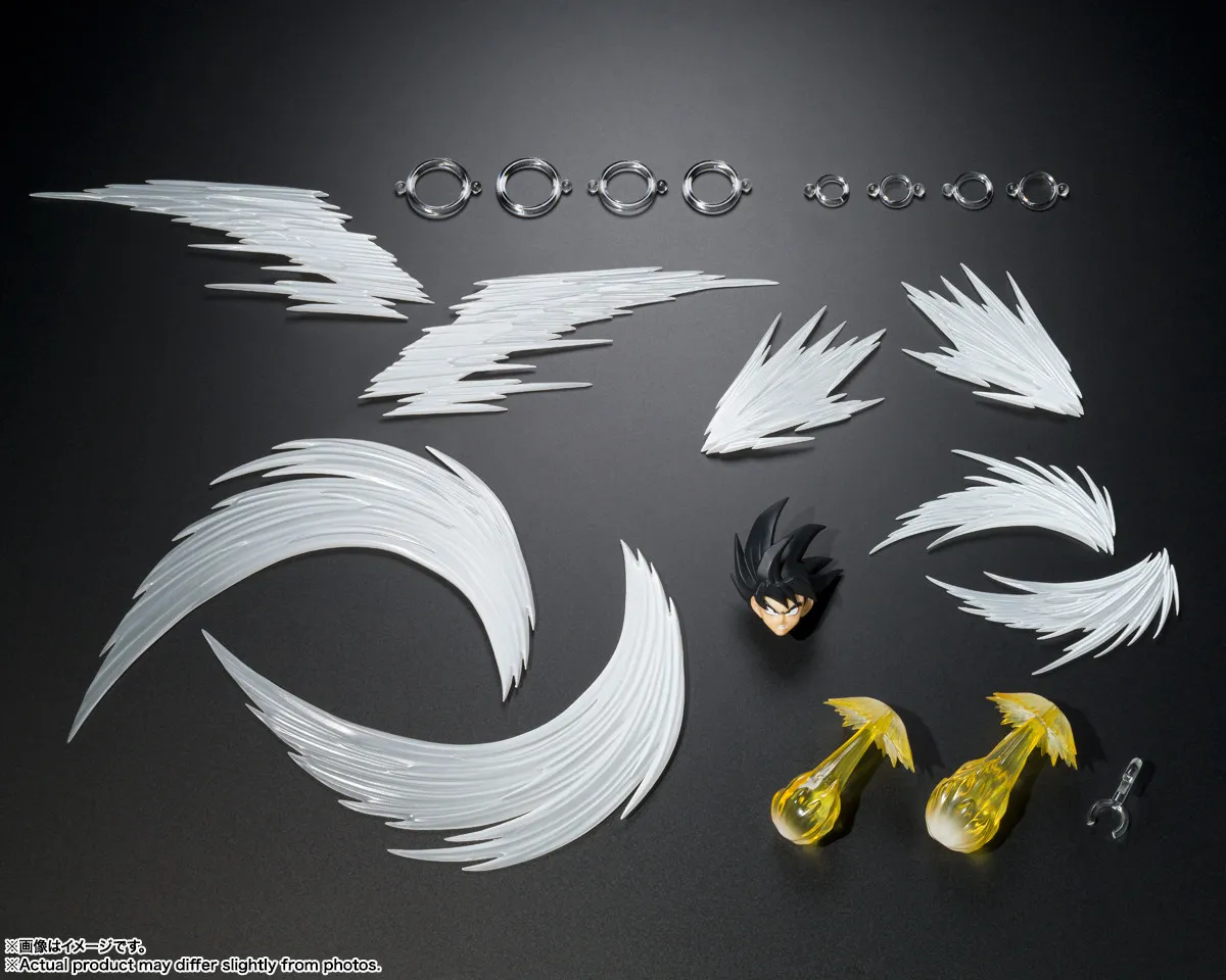 Фигурка Bandai S.H.Figuarts Dragon Ball Сон Гоку (Саян) с набором эффектных элементов. В наличии. |   Фигурка для сборки |   Коллекционный предмет |   Подарок для мальчиков (art.: 3920d960397f9) - 3920d960397f9