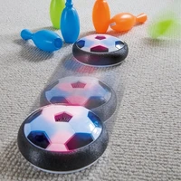 kids levitate suspending soccer ball air cushion floating foam football with led light gliding toys soccer toys kids gifts
