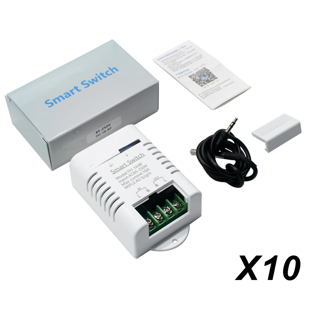 

10PCS TH-16 Greenhouse Intelligent Switch Automation Equipment Module Temperature Sensing DS18B20 Temperature Sensing Detector