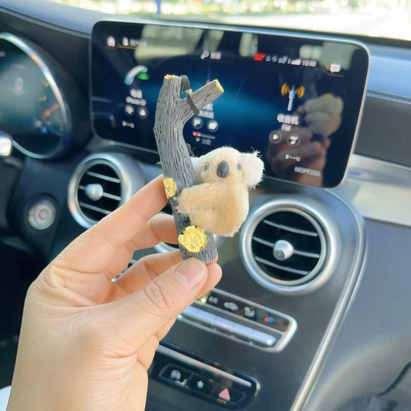 Брелок с милыми плюшевыми ветвями коала мультяшный креативный кулон для сумки