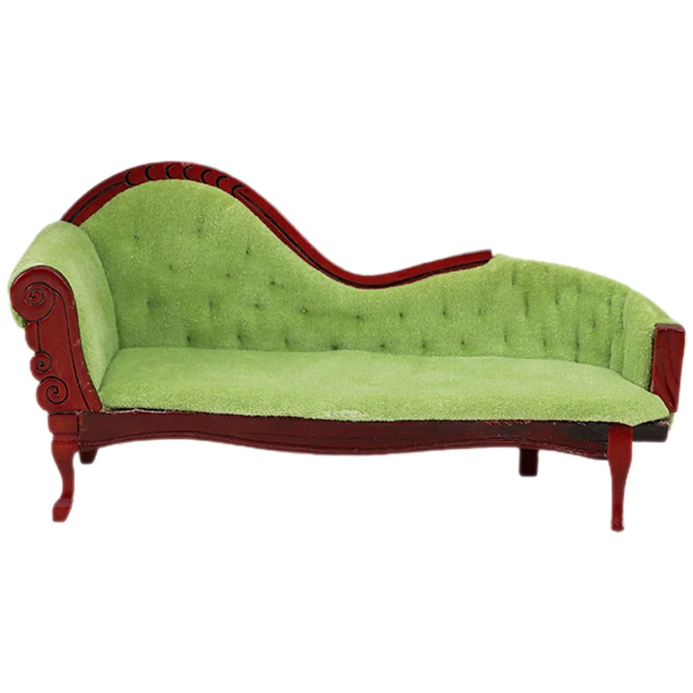 

House Furnishings Miniature Furniture Toy Decorate Dollhouse Lounge Sofa Model Micro Landscape Birch