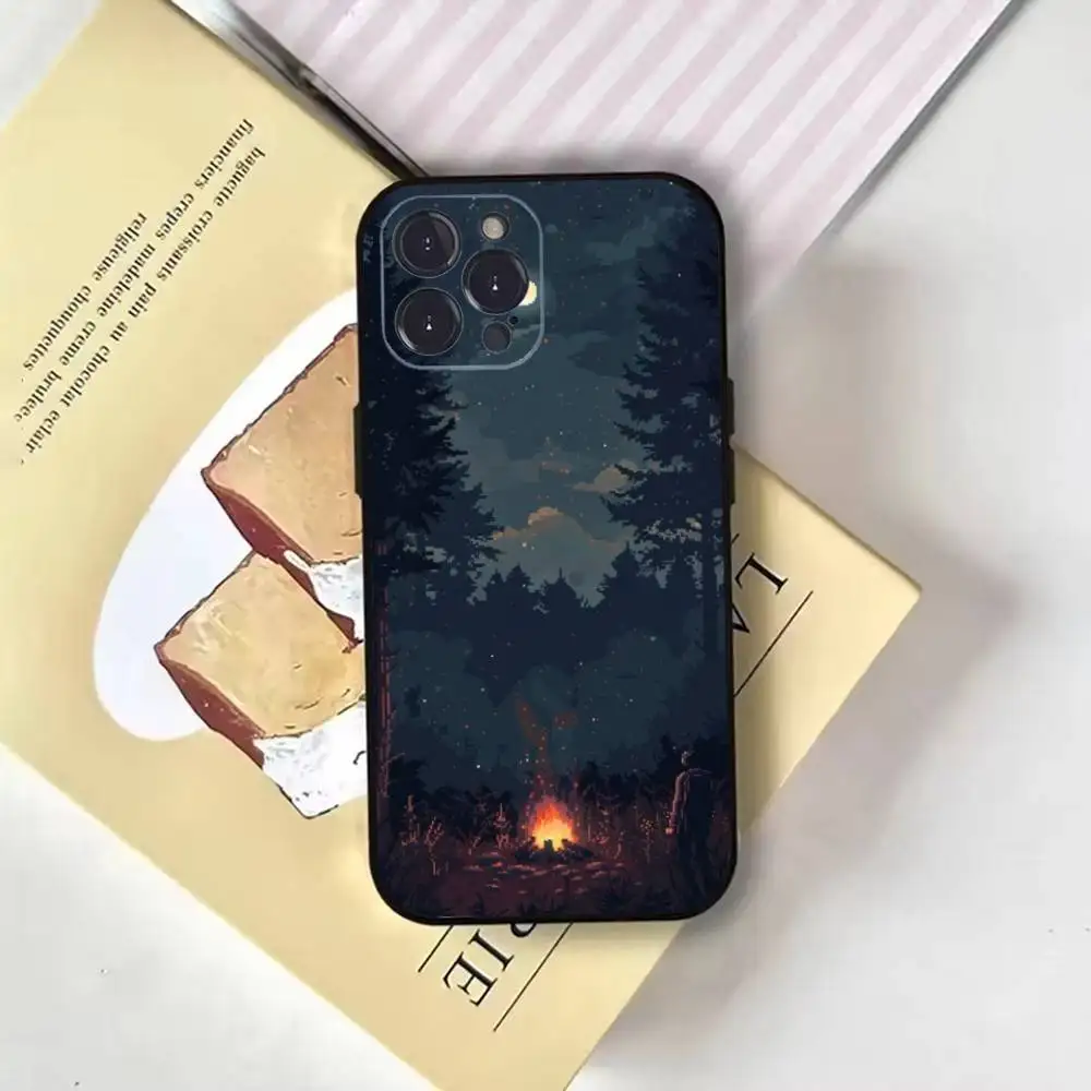Фото Чехол для телефона Outer Wilds Game для iPhone 17,16,15,14,13,12,11 Plus, Pro Max, мягкий черный чехол №3
