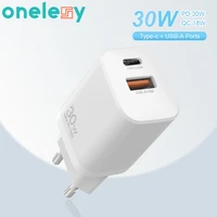 onelesy pd 30w usb type c phone charger qc 3 0 quick charge mobile phone charger fast charging for xiaomi 12 11 for sumsang s10
