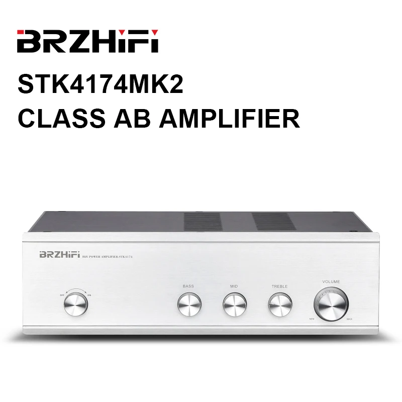 

BRZHIFI Audio PAM-4174 Retro Style Classic SANYO STK4174MK2 Better Than LM3886 Power Amplifier Bluetooth-compatible Amp