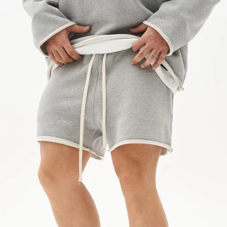 YOSHINEE Мужские рваные хлопковые шорты