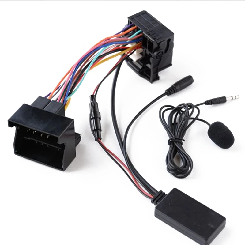 Compatible with -Audi A4 B7 TTs TT A8 R8 A3 Bluetooth-compatible Module Wireless Radio Stereo AUX-IN Audio Adapter + Mic