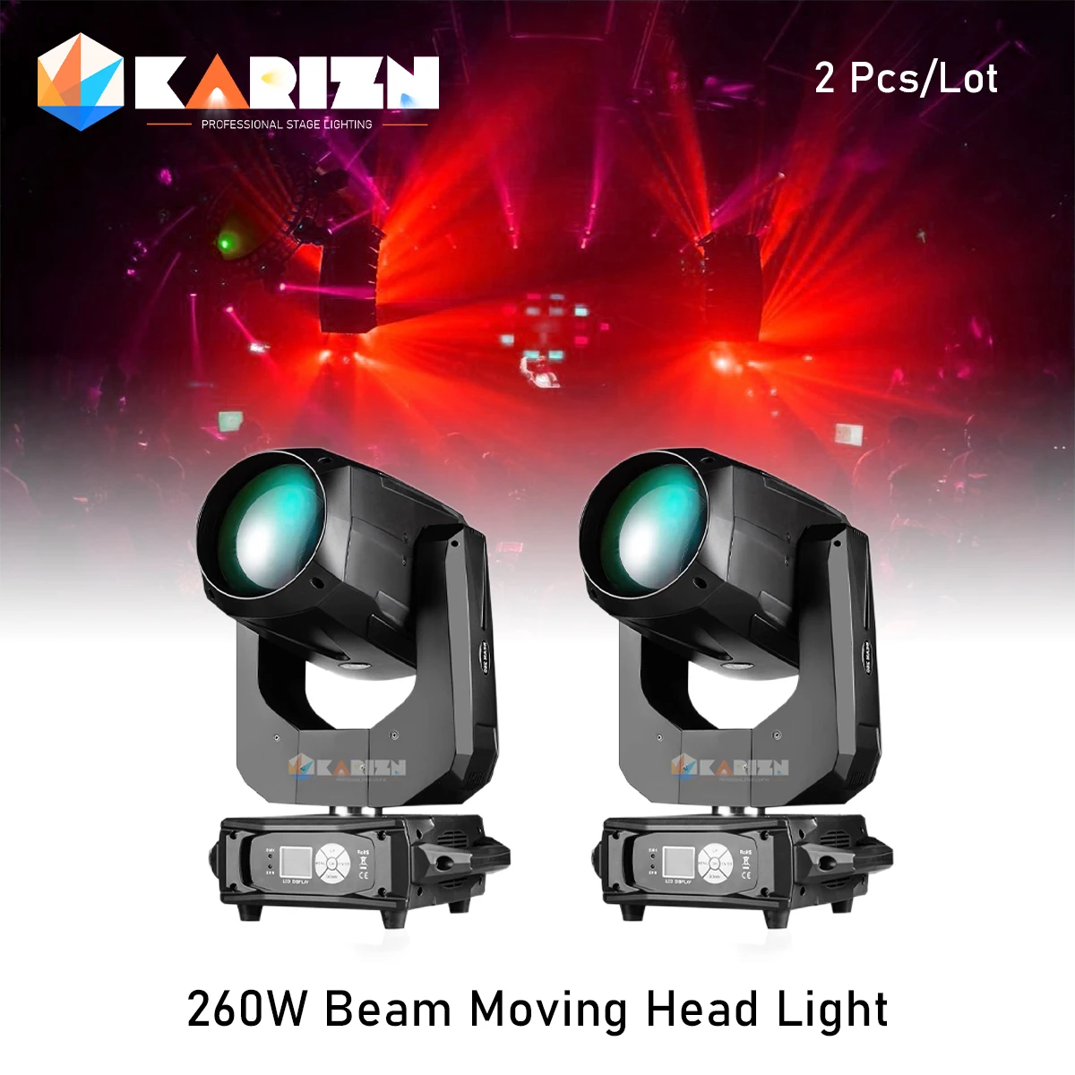 0 Tax 2 шт. Lyre Beam 10R 260 Вт движущаяся головка светильник Sharpy Gobo сценический супер