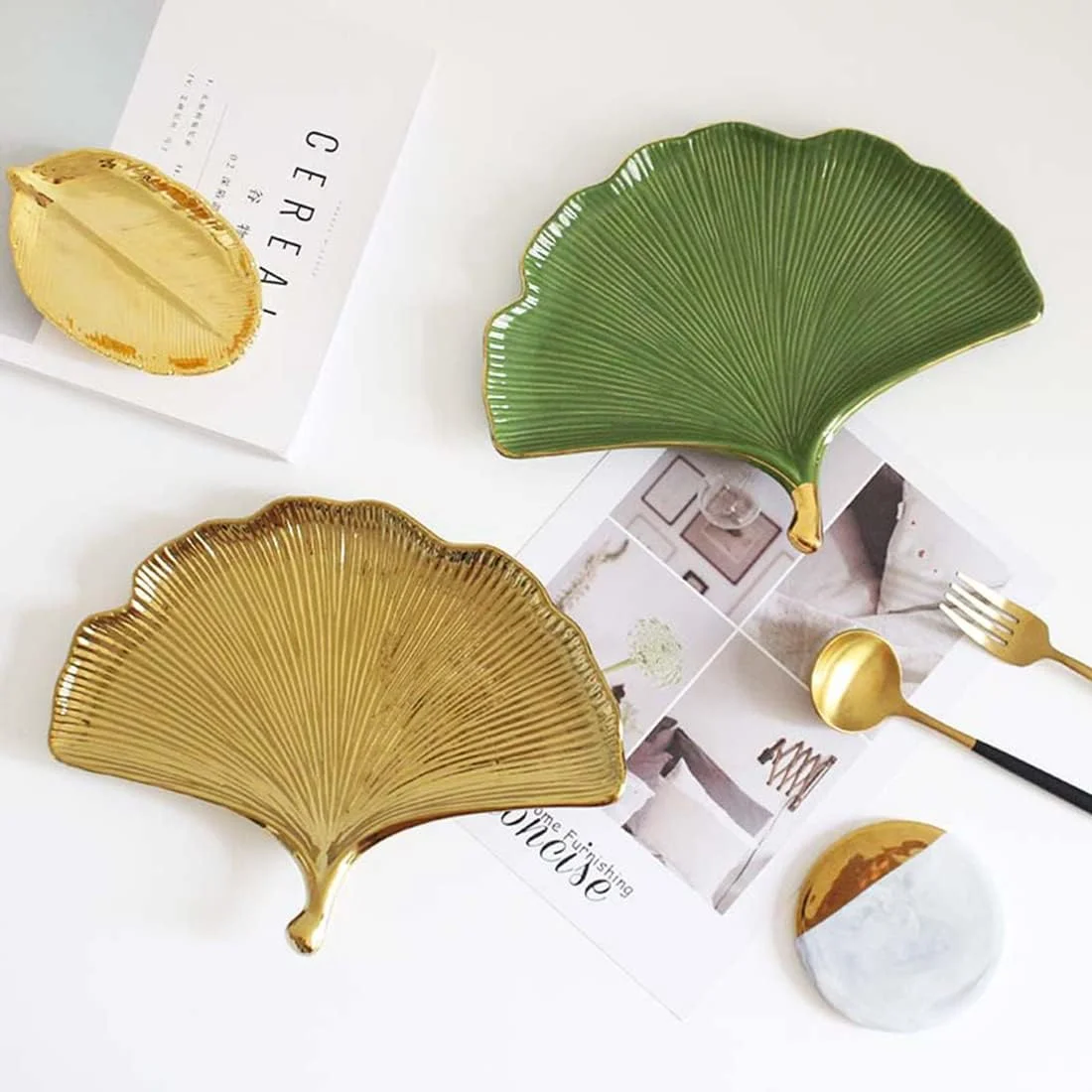 

Leaf Tray Silicone Molds Gypsum Plate Epoxy Resin Fruit Plate Casting Mould in Tropical Leaf DIY Jewelry Storage Box Tray Mold