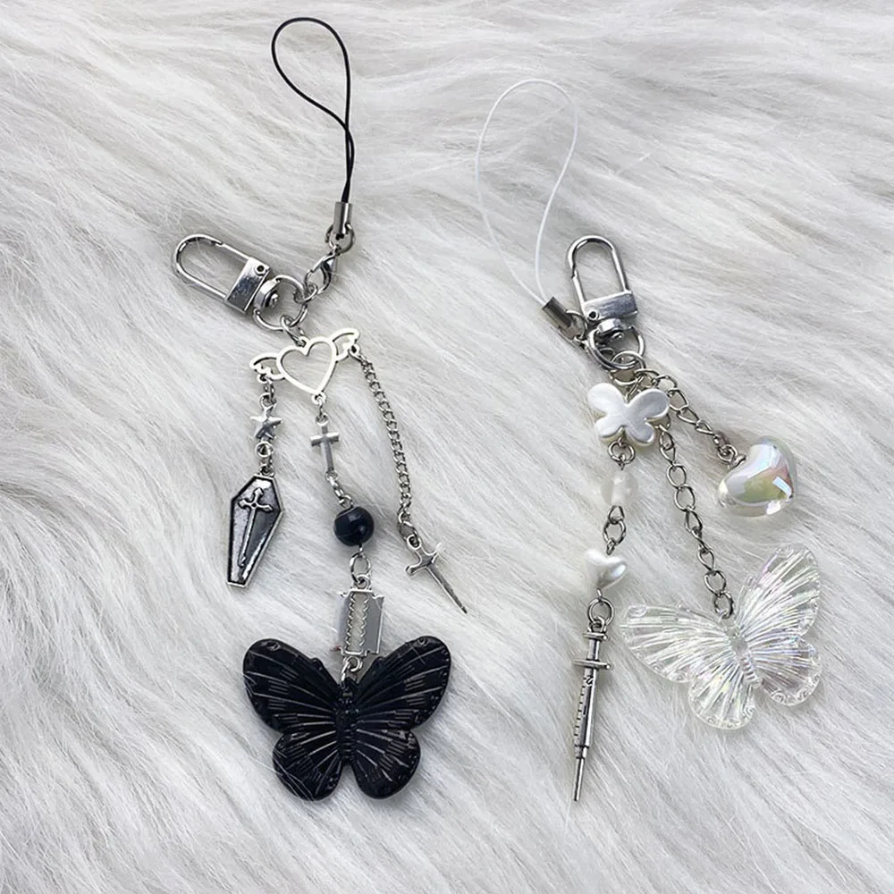 

Bag Accessories Strap Lanyard Beaded Phone Charms Pendant Pocket Book Chain Key Chain Korea Y2K Cute Women Girl Ins Classic