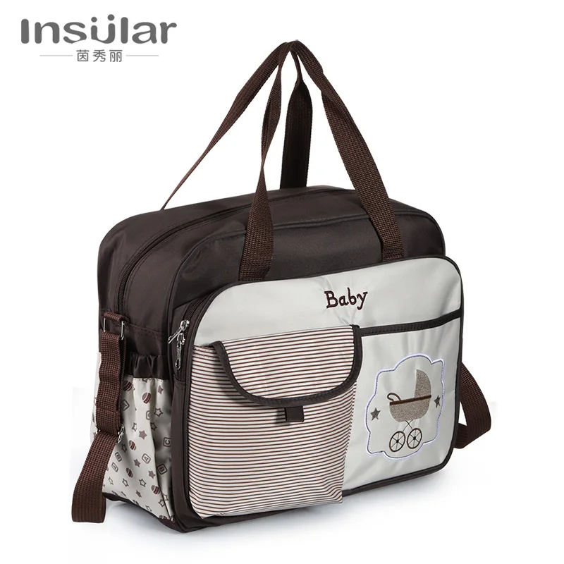 

capacity, multi-functional, fashionable, one shoulder, cross body, waterproof mommy bag, mother baby bag, cross-border mommy bag