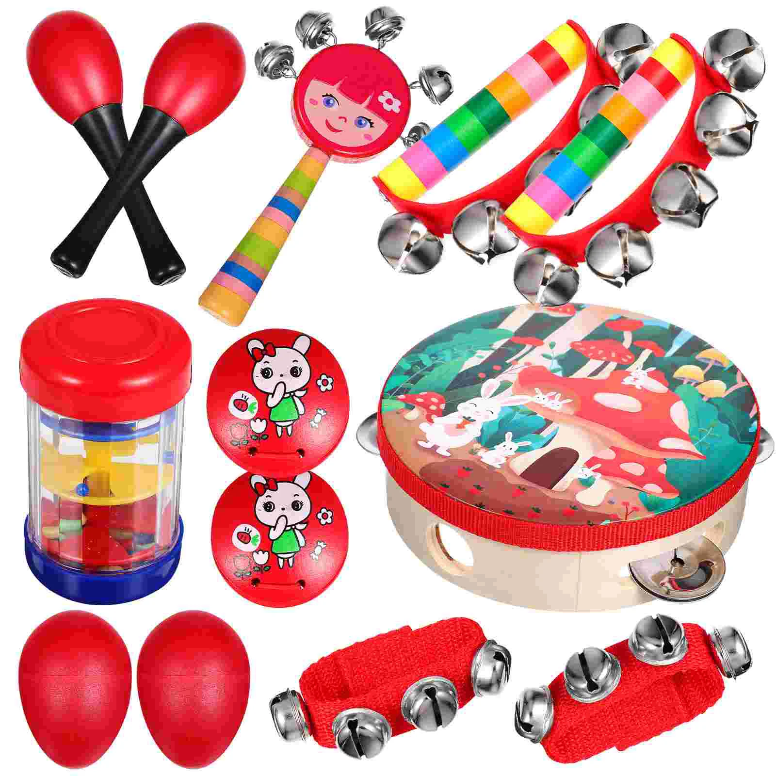 

13Pcs Toddler Musical Instruments Percussion Instruments Kids Preschool Educational Musical
