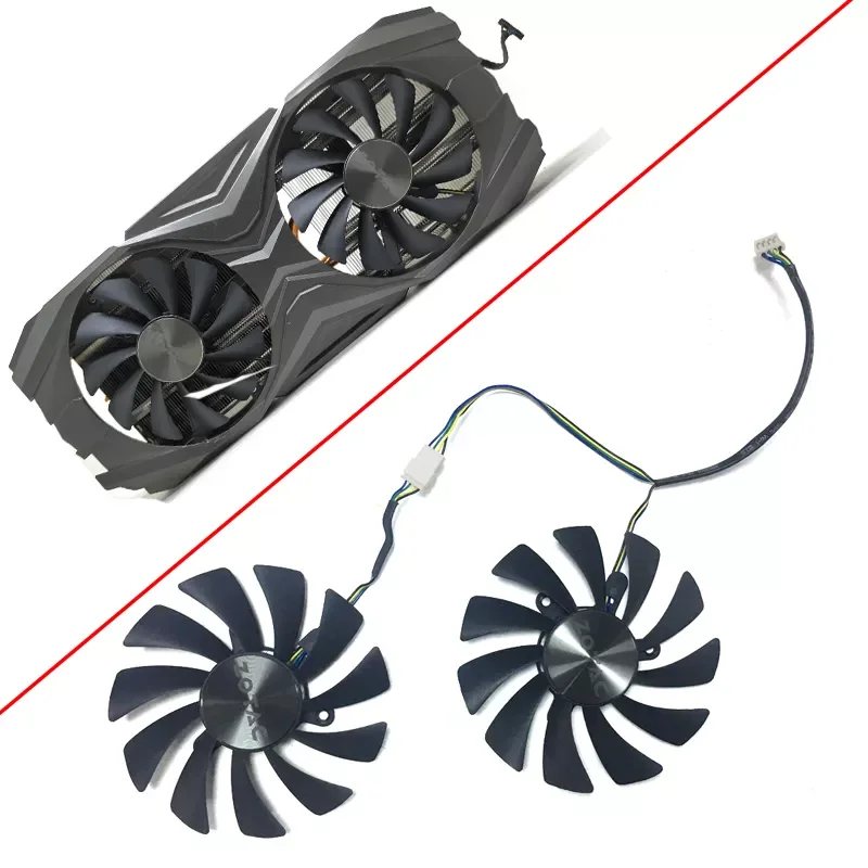 

NEW 95MM GPU FAN GAA8S2U For ZOTAC GTX 1070 1080 Ti GTX 1070Ti 1080Ti AMP Edition Graphics Card Cooling Fans 4Pin Cooler Fan