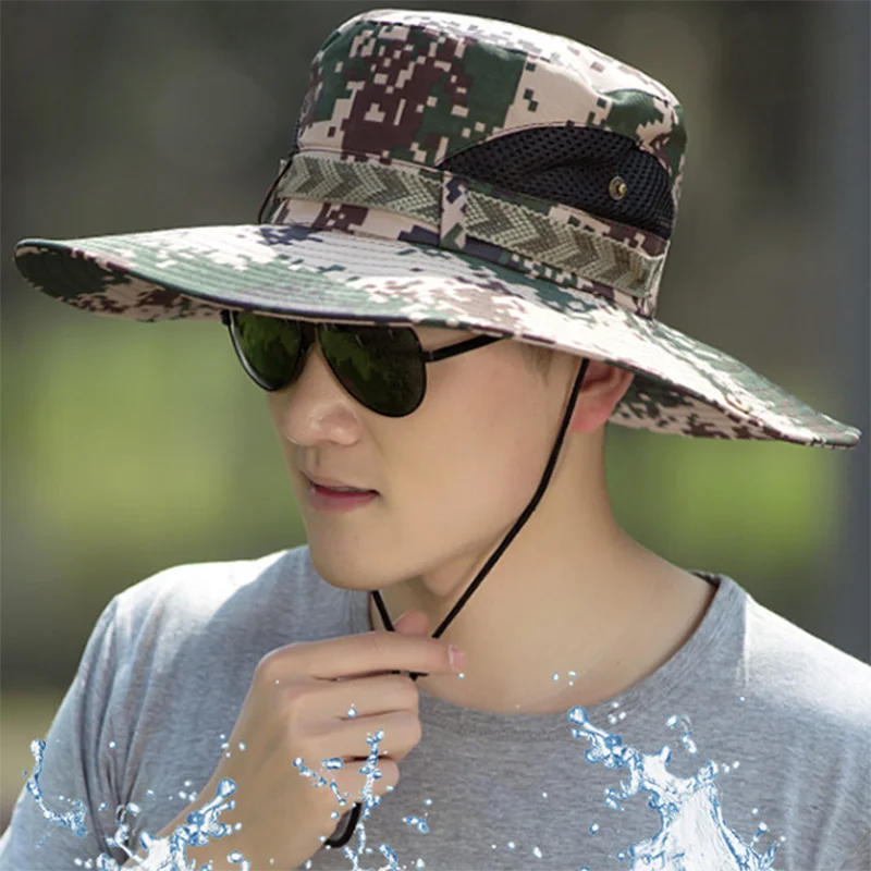 

Камуфляжная тактическая Кепка, военная Панама в стиле бохо, камуфляжная кепка, Мужская камуфляжная кепка для занятий спортом на открытом во...