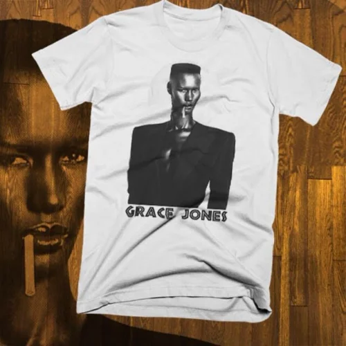 Футболка Grace Jones в стиле ретро винтажная хипстерская футболка с музыкой Ямайке -