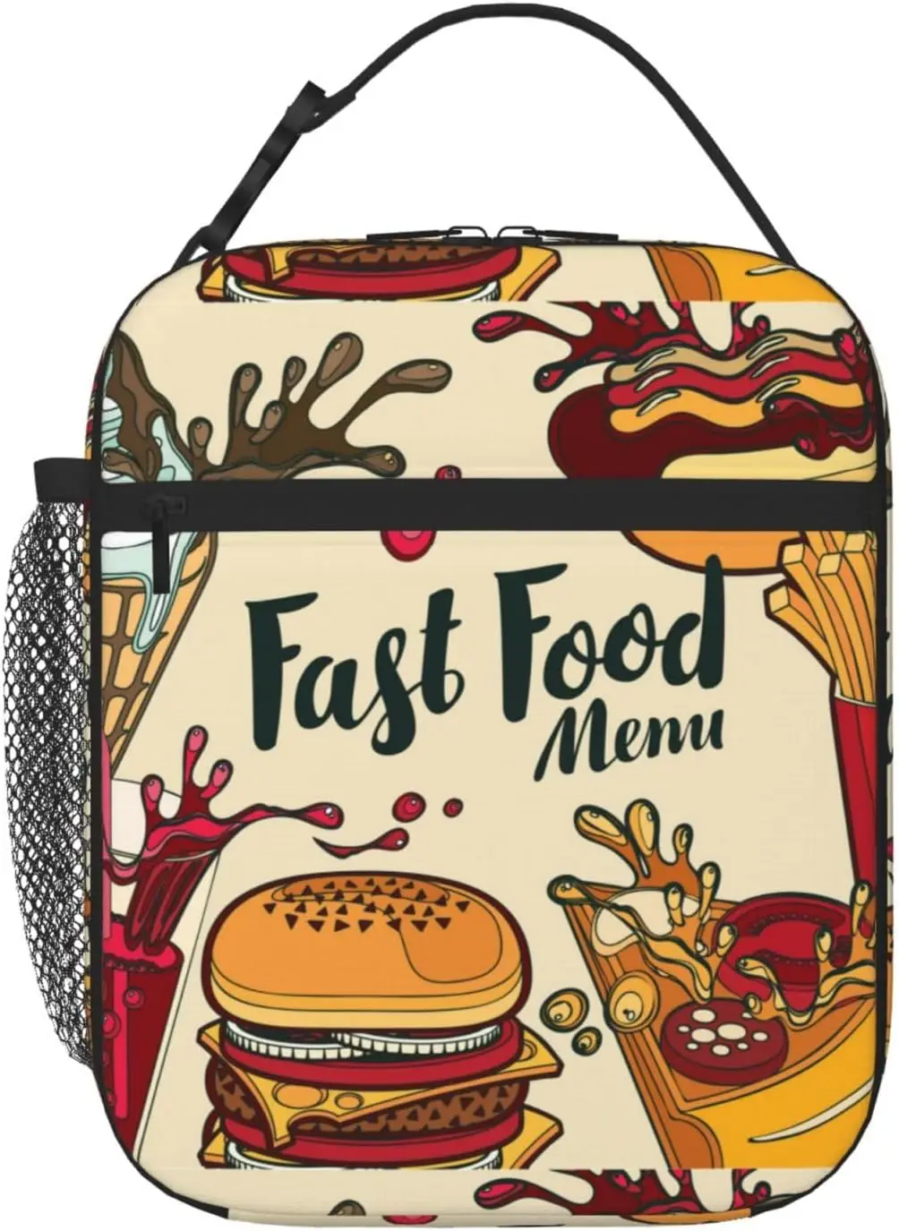 Портативная сумка для ланча в стиле ретро