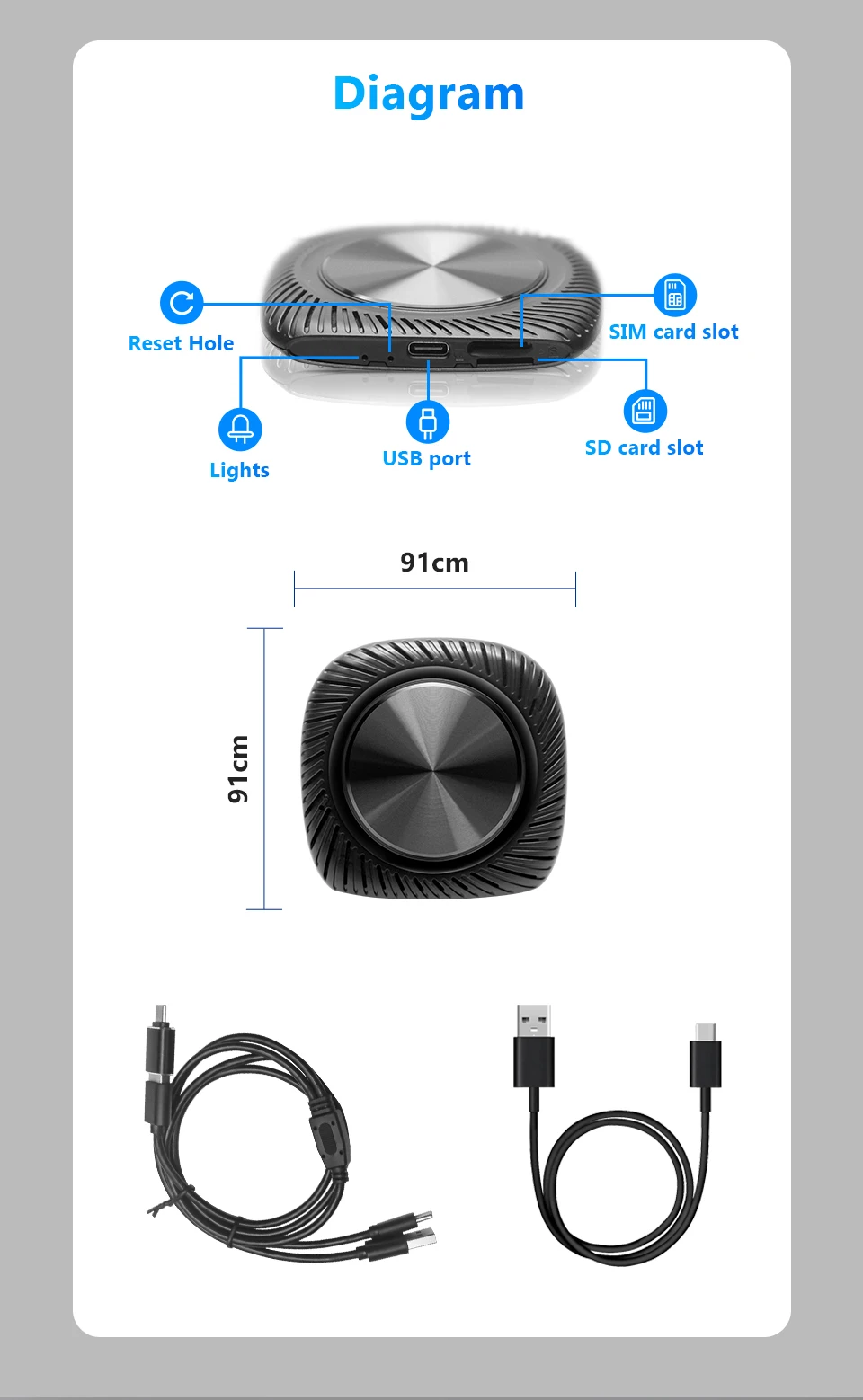 2022 Apple Pie Carplay Ai Box Car Smart Поддержка Youtube Netflix Usb Android 10 OEM GPS позиционирования данных