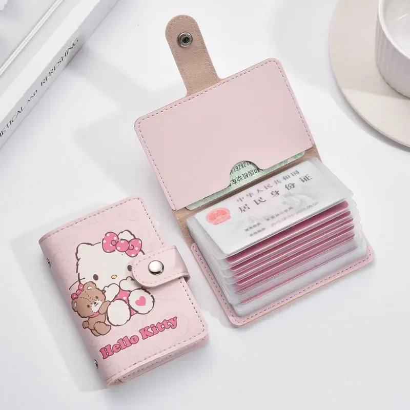 Сумка для денег из искусственной кожи Hello Kitty кошелек монет кавайный мультяшный