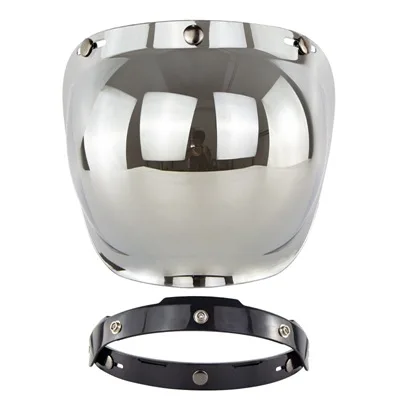 

Козырек для шлема с пузырьками, мотоциклетный шлем с открытым лицом, доступен в винтажном стиле, защита на лобовое стекло, 12 цветов