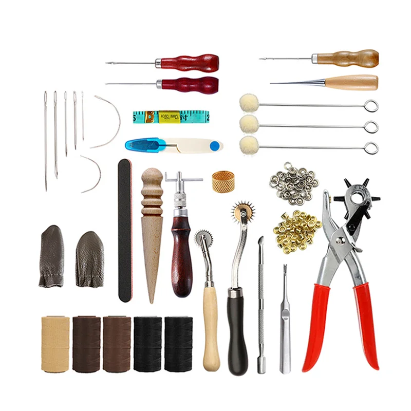 

No.113 Leather Tool Set Handmade Goods Hand Sewn Art