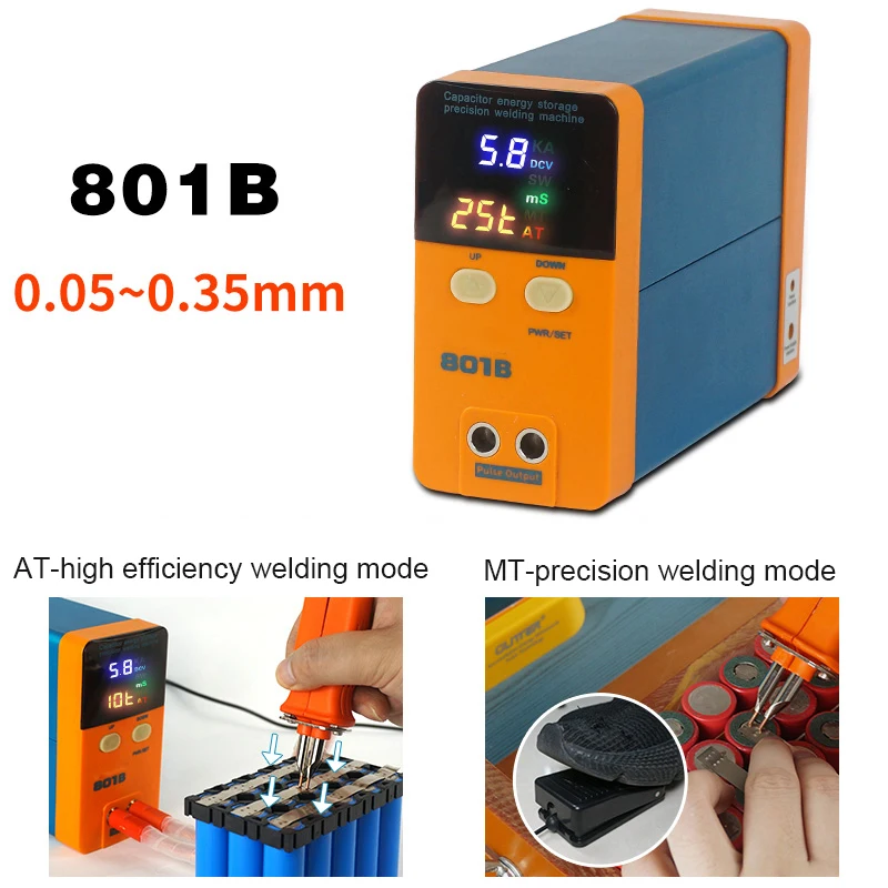 

801B High-power Spot Welder, Small Household Nickel Strip Welding Precision Pulse Welder, 18650 Battery Welding Machine