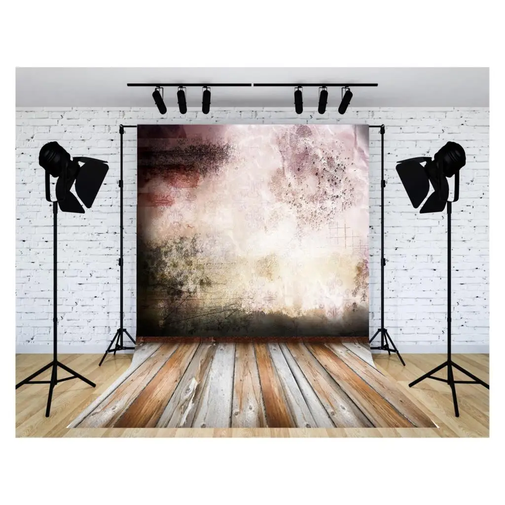 

Wood Backdrop for Photography Food Baby Portrait Photography Backdrops White Brown Wooden Background for Party Decor 22815 MM-01
