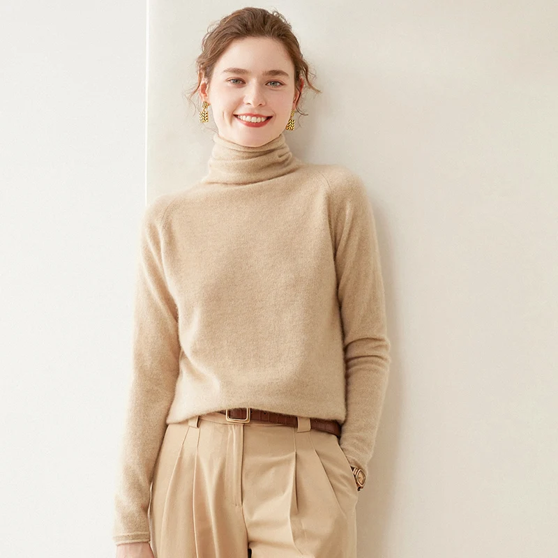 Осенне-зимняя одежда кашемировый женский свитер повседневная водолазка с