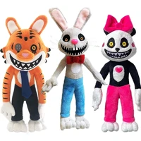 3pcs 28cm horror game mr hopps playhouse 2 plush toys cartoon rabbit mr hopp soft stuffed plushie figure doll for kids gifts