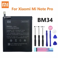 Xiao Original Phone Battery BM34 for Xiaomi Note Pro 4GB RAM High Quality 3010mAh Phone Replacement Batteries