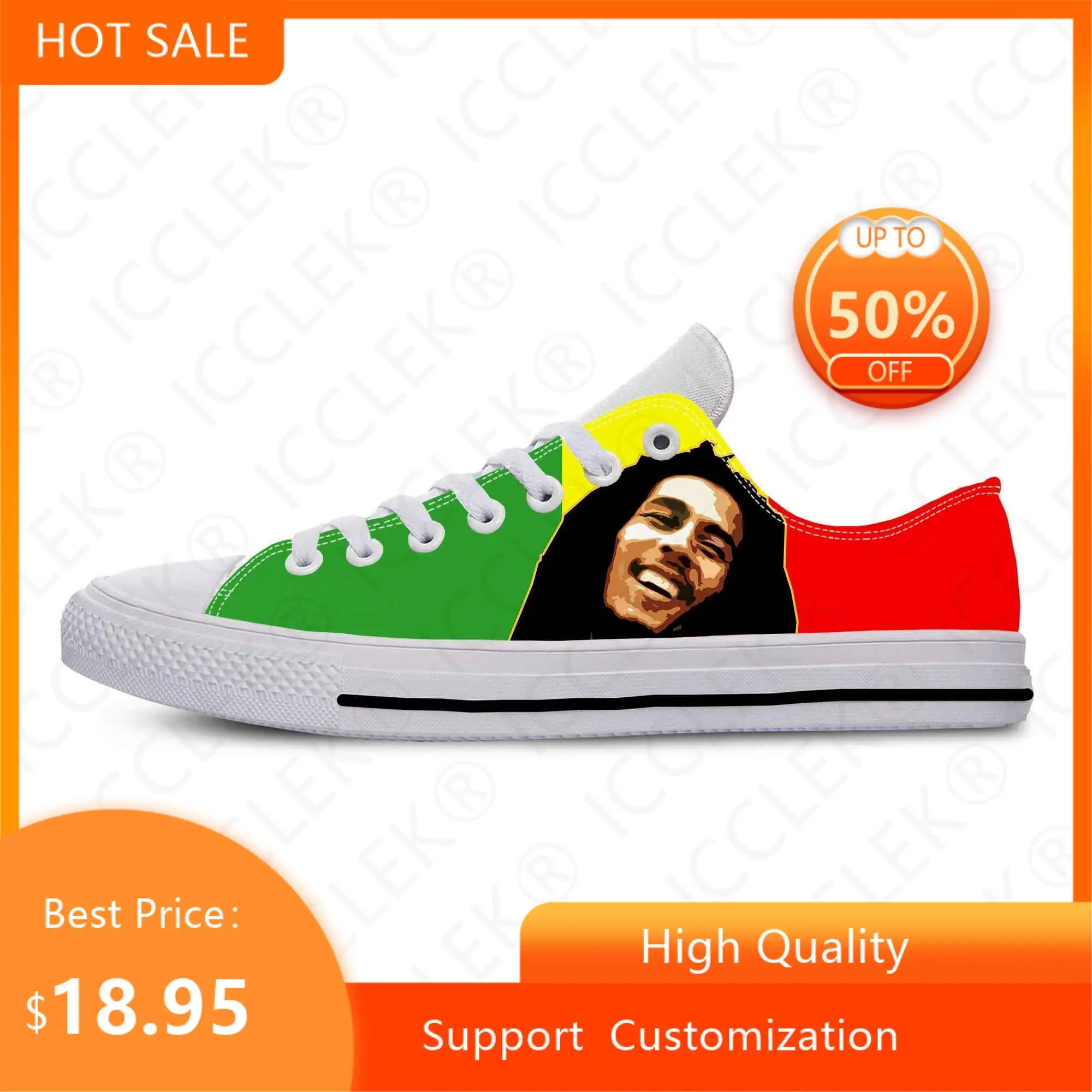 

Кроссовки мужские/женские из ткани с низким верхом и 3D принтом