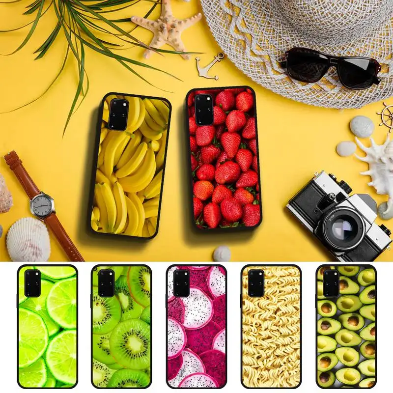 

fruit banana corn Phone Case For Samsung S7 Edge S20 Fe Lite S21 S30 Ultra S8 S9 S10 E Plus fundas shell cover