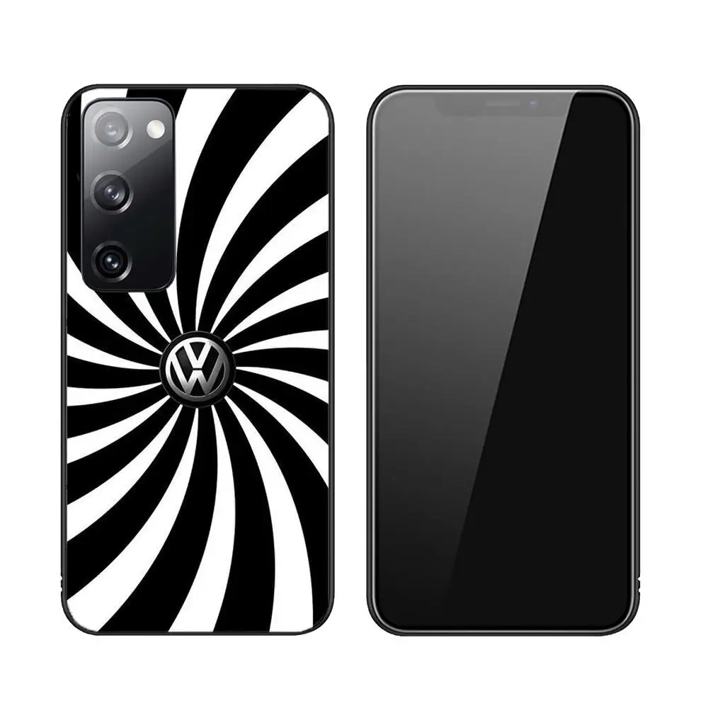 Volkswagen Logo New Black Phone Case Luxury Fashion for Samsung Galaxy S23 S21 S10 S30 S20 S22 S8 S9 S30 Pro Plus Ultra Fe Cover