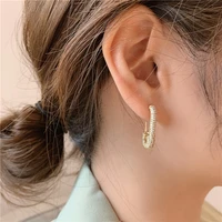 new fashion full diamond pin stud earrings design simple versatile earrings earrings crystal geometric earrings