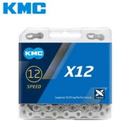 kmc x12 chain mtb road bicycle 12 speed 12v 126links 12s chains original boxed silver xt xtr cheap free shipping m9000 m8100 sx