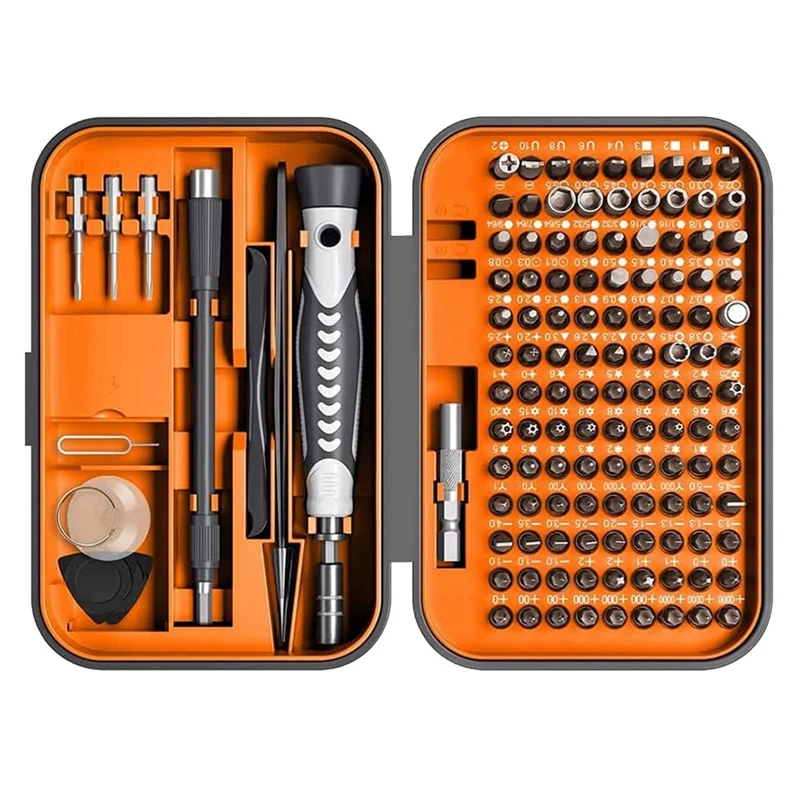 

Precision Screwdriver Set With 120 Bits Magnetic Screwdriver Set With Mini Built-In Box For Macbook, Phone,PS4, Watch