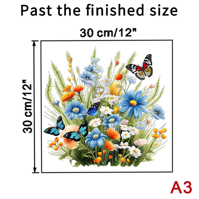 Водонепроницаемая наклейка для унитаза ПВХ с бабочкой и цветком