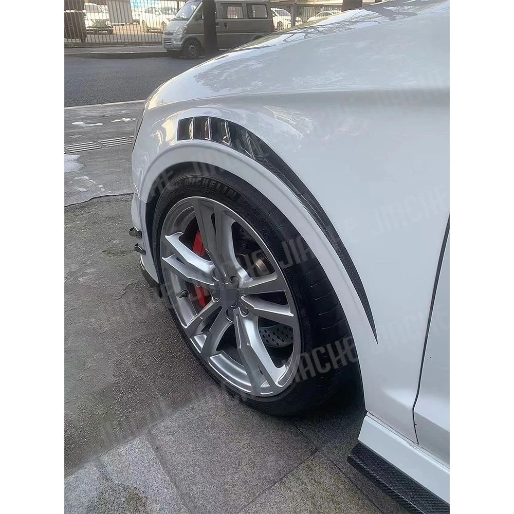 Накладки на воздухозаборники передних крыльев JIACHE из карбона, 2 шт., для Audi A3 S3, элементы обвеса, 2014-2020 (art.: 3920d4efa2ed7) - 3920d4efa2ed7