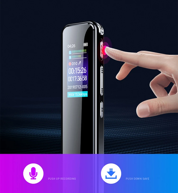 Мини-диктофон Yescool A20 с длительным временем воспроизведения переменной скоростью