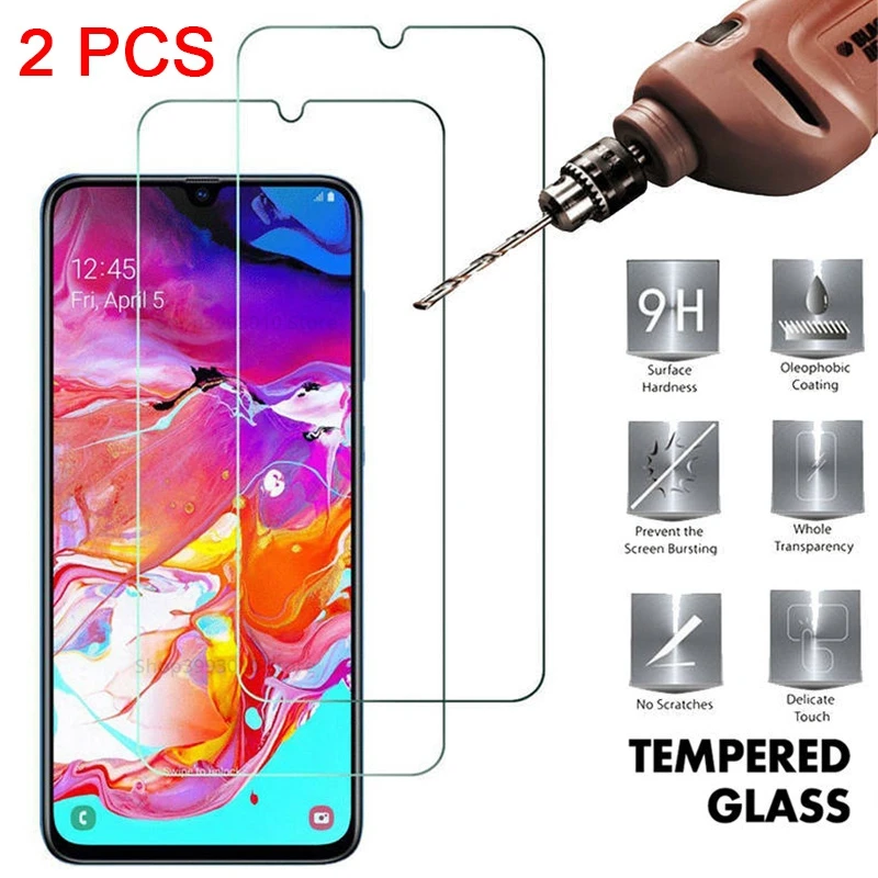 

2PCS Tempered Glass For Samsung A50 A70 A30 A20S A 51 A 71 glass Screen Proetcor on Samsung Galaxy A 50 A 70 A20E A20 s 9H Glass