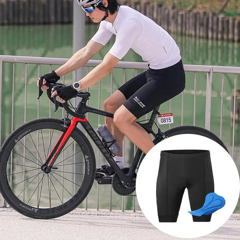

Велосипедные шорты 3D мужские эластичные быстросохнущие светоотражающие велосипедные колготки черные дышащие противоскользящие спортивные велосипедные колготки