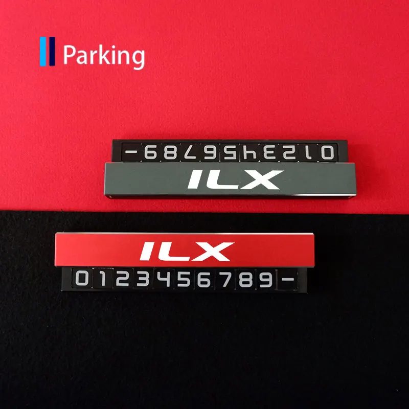 

Car Parking Number Card For Acura ILX Car-Styling Parking Card For Acura Integra TL TLX ILX RL NSX ZDX MDX RDX TSX RSX RLX CDX