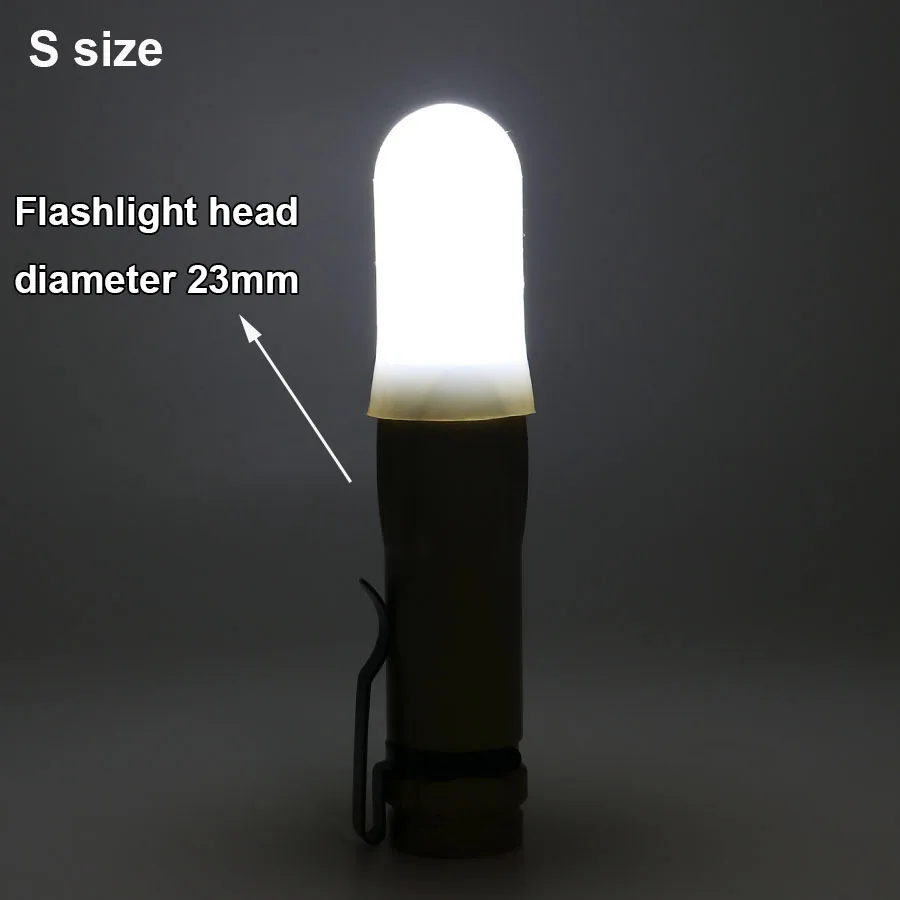 Силиконовый эластичный абажур-рассеиватель фонарика для 20 5–24 мм Sofirn SP31 SP32A Convoy S2+