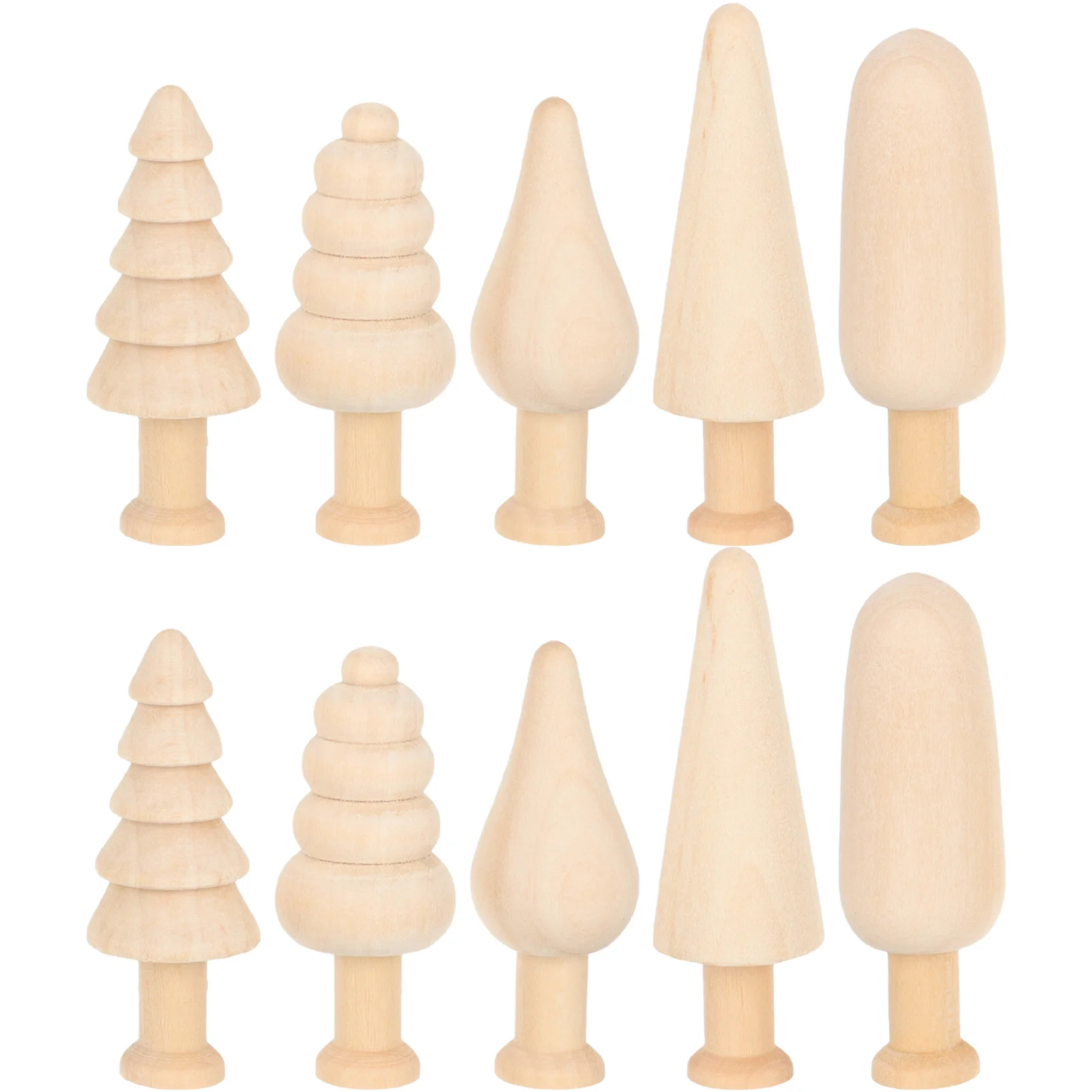 

10 Pcs Mini Decorations Kids And Crafts Unpainted Painting Kids Unfinished Decor