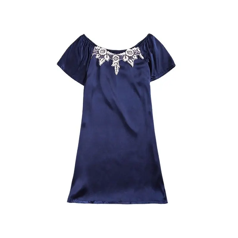 

Женское сексуальное ночное платье, шелковое ночное белье, Дамская атласная ночная рубашка, мини симпатичное кружевное ночное белье, сексуа...