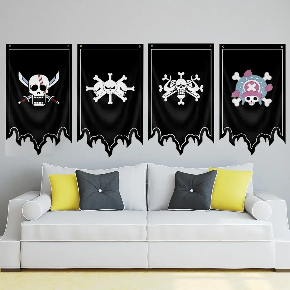 Аниме цельный флаг косплей Луффи Зоро Шанкс Ace Marshall полиэстер мультфильм