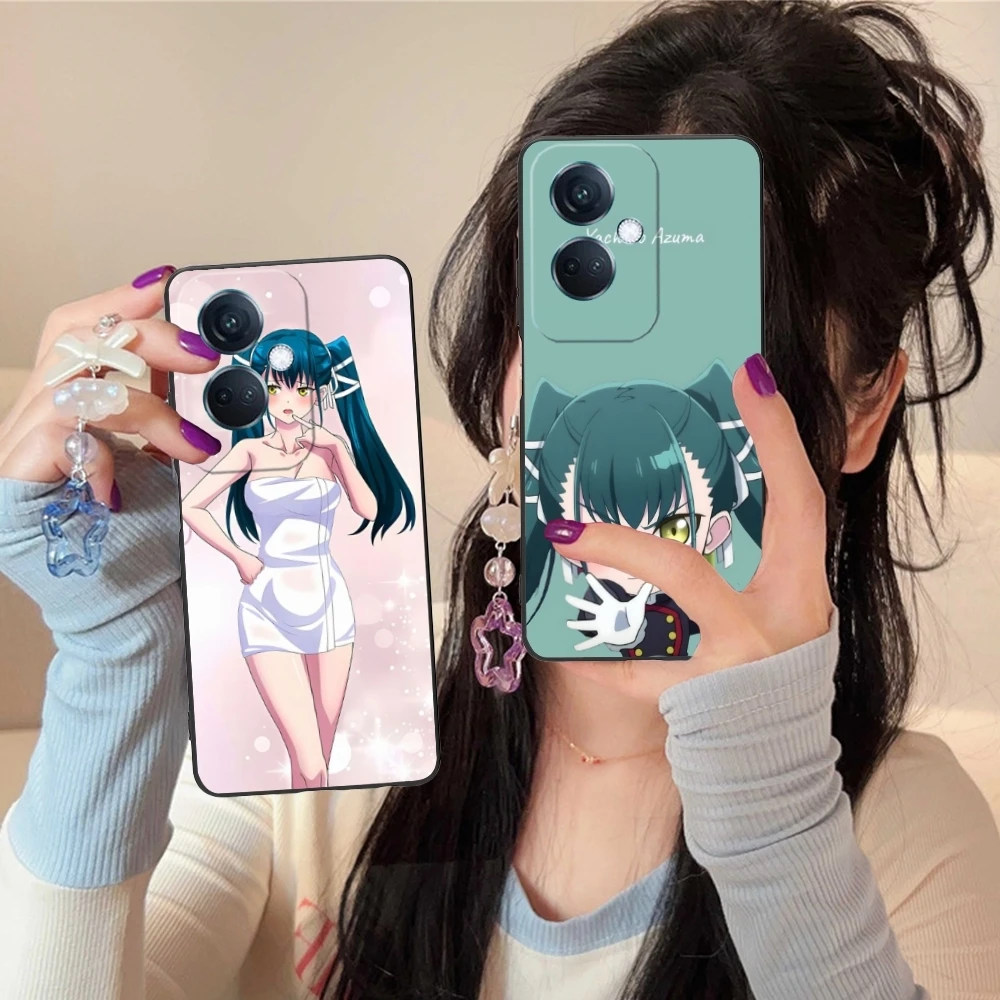 Черный мягкий чехол для телефона с цепочкой солдат яхтихо азума OPPO Find X5 X3 X2 A93 Reno 8 7