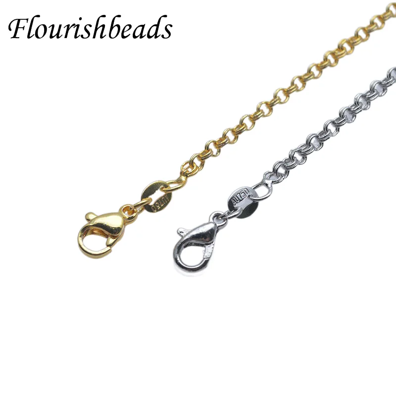 

20pc Nickel Free Real Gold Plating 2mm Width Twist Shape Necklace Chain for Jewelry Findings Supplier