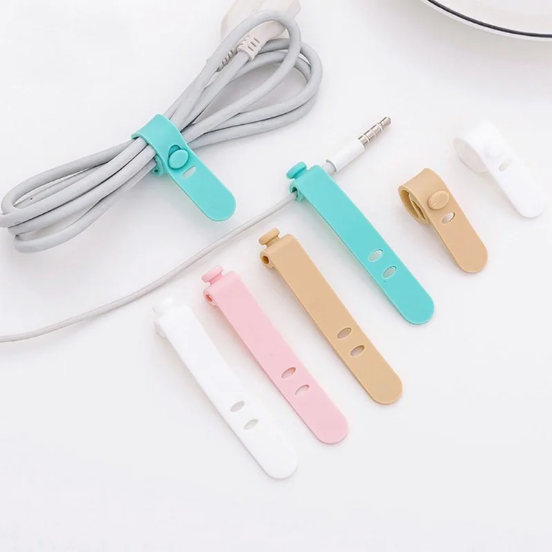 

4 pcs Silicone Wire/Cable Organizer-the Unit
