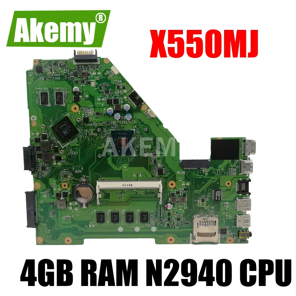

Материнская плата X550MJ для ноутбука Asus X550MJ 4 Гб RAM N2940 материнская плата с процессором для ноутбука X550M X550MD